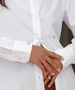 Jenni Kayne Dutton Embroidered Shirt White Best