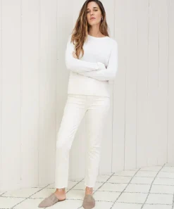 Jenni Kayne Everyday Slim Crewneck Ivory Discount
