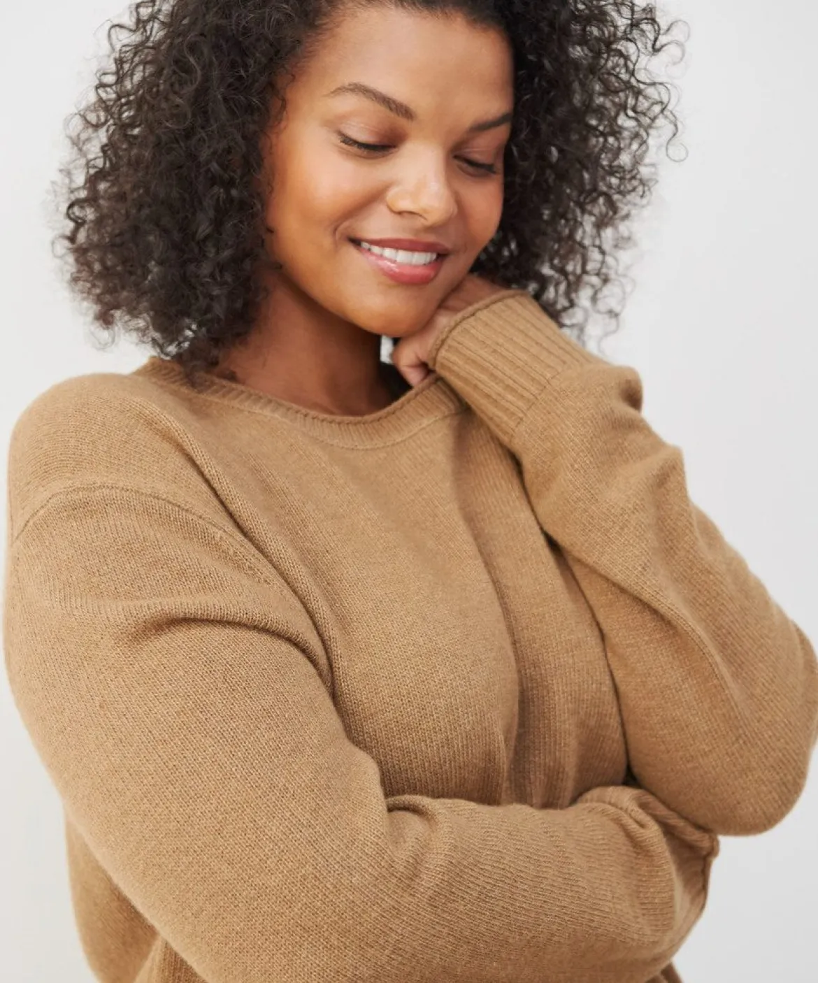 Jenni Kayne Everyday Sweater Dark Camel Hot