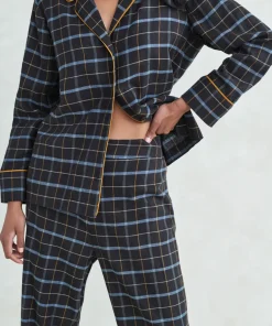 Jenni Kayne Flannel Pajama Pant Navy Plaid Sale