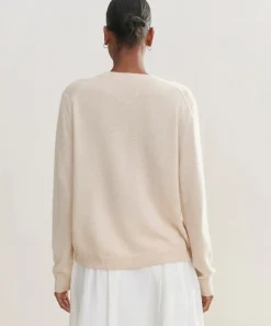 Jenni Kayne Flynn Cashmere Sweater Oatmeal Outlet