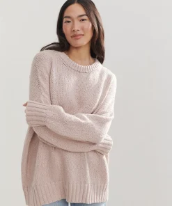 Jenni Kayne Foster Cotton Sweater Blush Discount