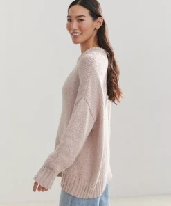 Jenni Kayne Foster Cotton Sweater Blush Discount