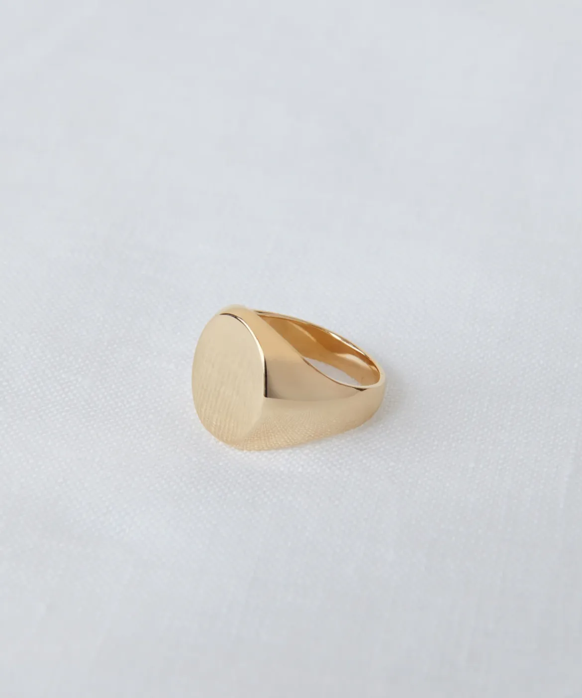 Jenni Kayne Gemma Signet Ring Gold New