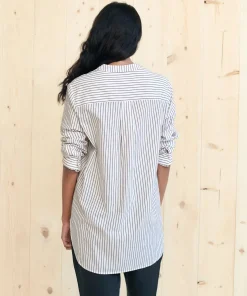 Jenni Kayne Hampton Shirt Navy Stripe Discount