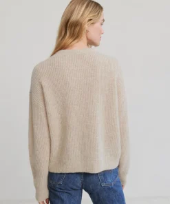 Jenni Kayne Hayes Crewneck Cardigan Sand Sale