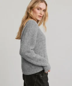 Jenni Kayne Hayes Crewneck Cardigan Grey Online