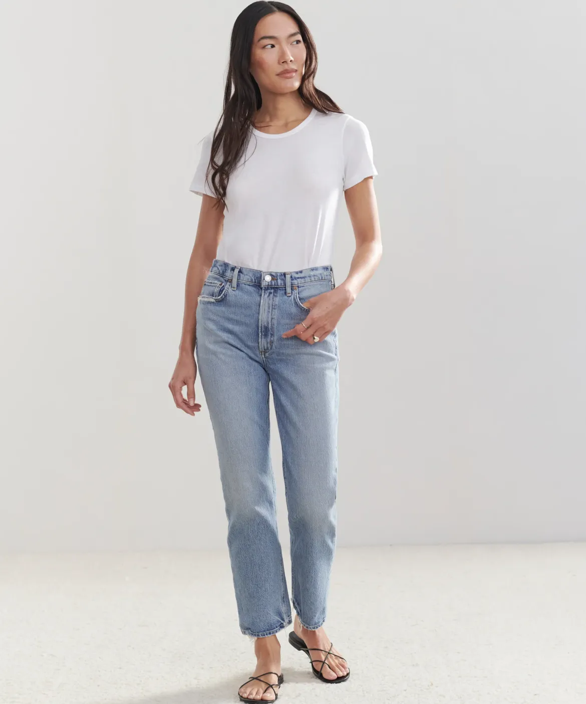 Jenni Kayne High Rise Stovepipe Jean Quiver Best