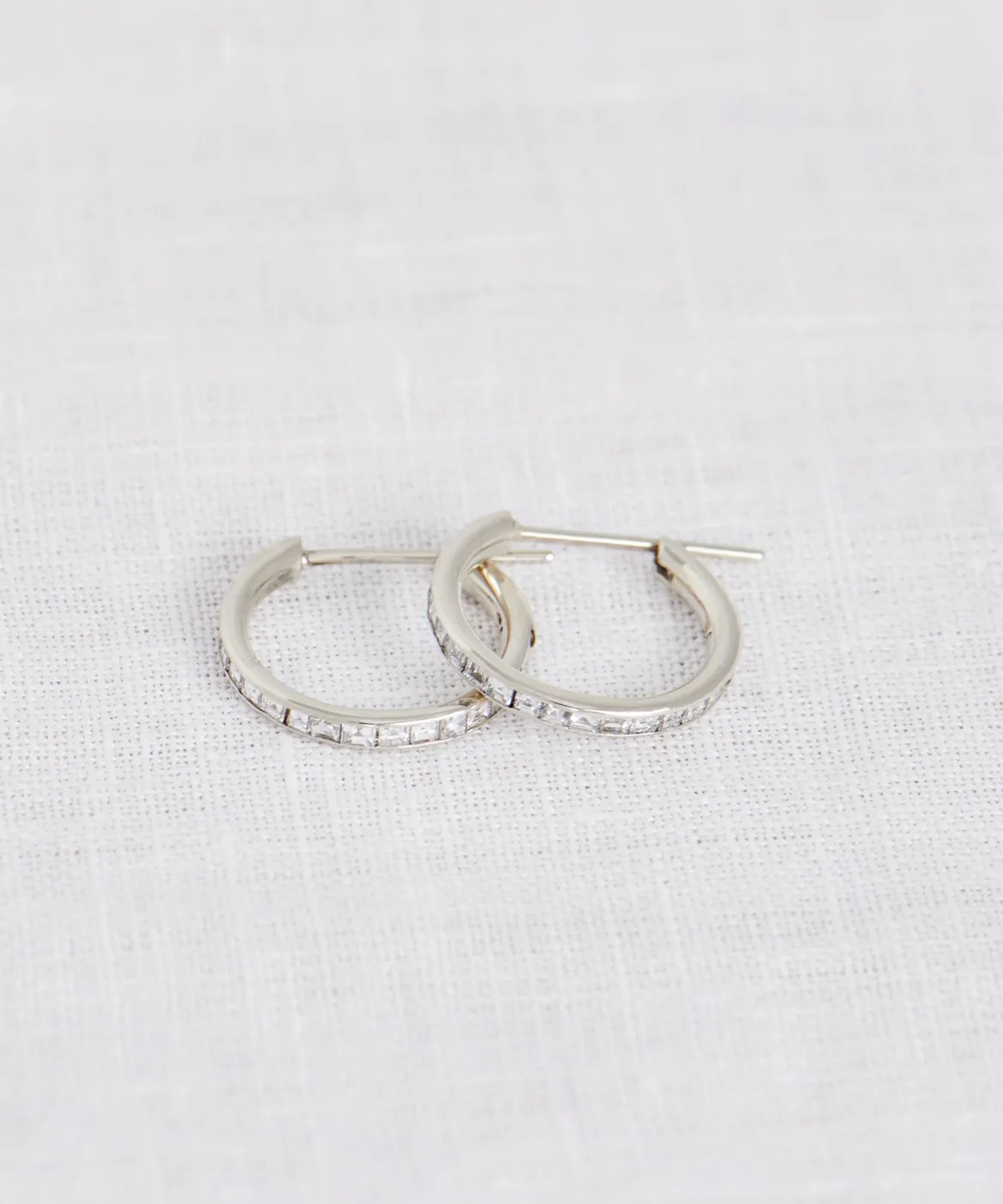 Jenni Kayne Iris Diamond Hoops White Gold Outlet