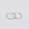 Jenni Kayne June Baguette Hoops White Gold Sale