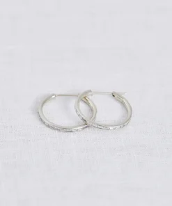 Jenni Kayne June Baguette Hoops White Gold Sale