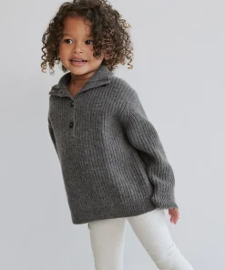 Jenni Kayne Kids' Button Pullover Thunder Fashion