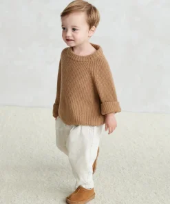 Jenni Kayne Kids' Fisherman Sweater Camel Outlet