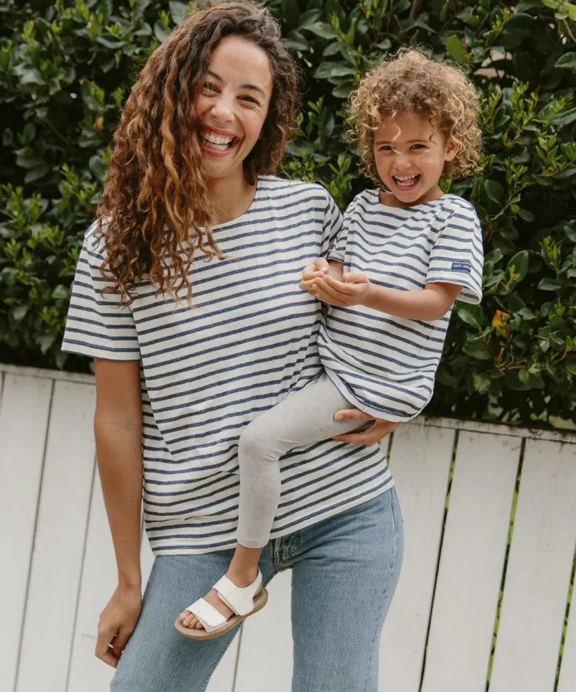 Jenni Kayne Kids' Rue Striped Tee Navy Stripe New