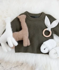 Jenni Kayne Knit Llama Tan New