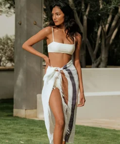 Jenni Kayne Kumu Bikini Top Ecru Sale