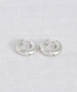 Jenni Kayne Large Bagel Hoops Silver Outlet