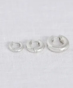 Jenni Kayne Large Bagel Hoops Silver Outlet