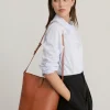 Jenni Kayne Leather Bucket Bag Cognac Clearance