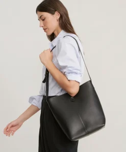 Jenni Kayne Leather Bucket Bag Black Discount
