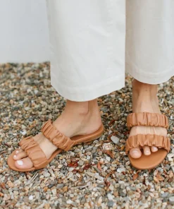 Jenni Kayne Leather Dune Sandal Camel New