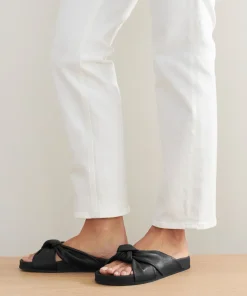 Jenni Kayne Leather Knot Sandal Black Online