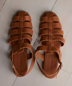 Jenni Kayne Leather Lake Sandal Saddle Sale