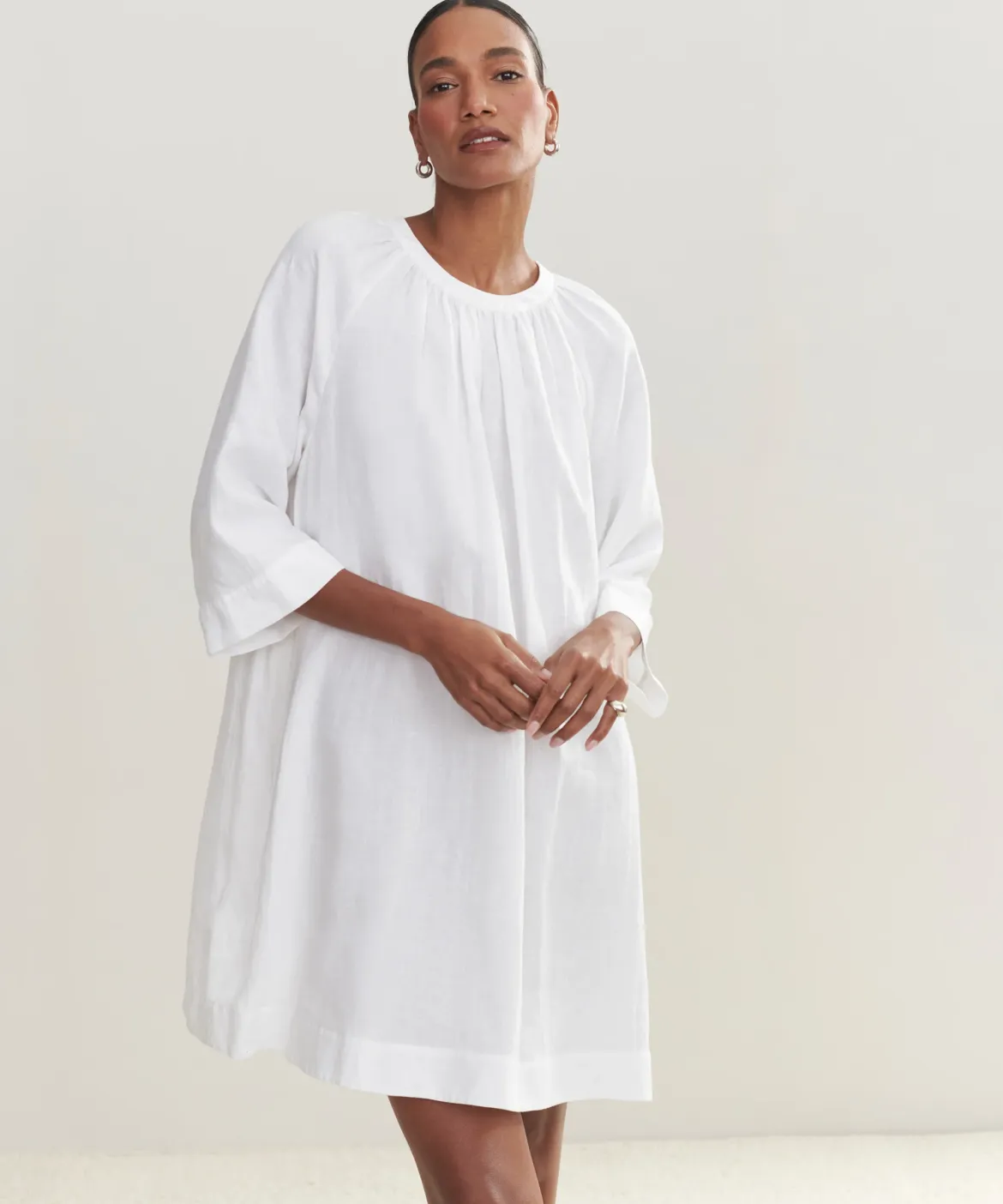 Jenni Kayne Linen August Dress White Best