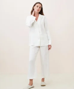 Jenni Kayne Linen House Slipper Natural Best