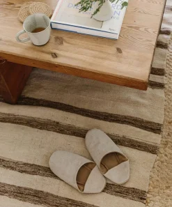 Jenni Kayne Linen House Slipper Natural Best