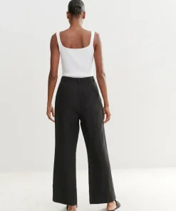 Jenni Kayne Linen Kyle Trouser Black New