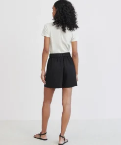 Jenni Kayne Linen Logan Short Black Clearance