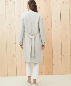 Jenni Kayne Linen Trench Coat Natural New