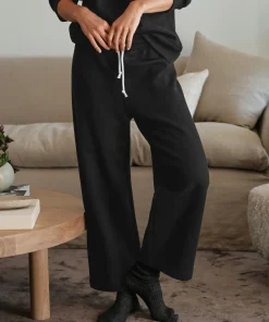Jenni Kayne Marina Sweatpant Black Clearance