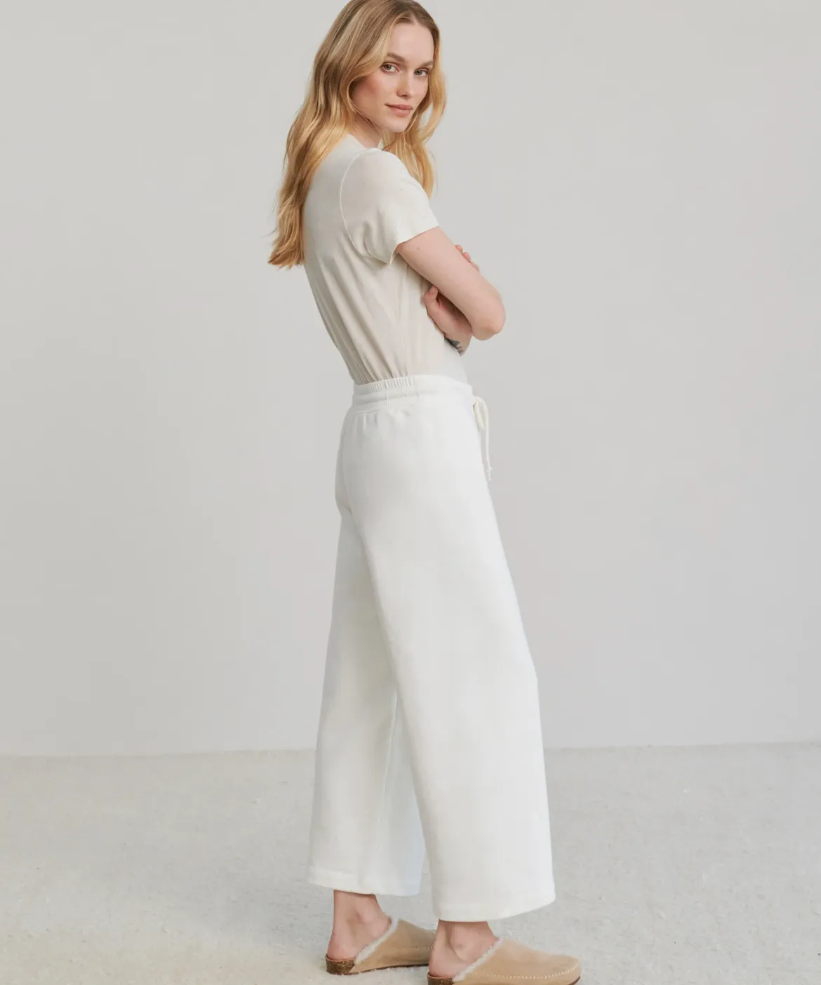 Jenni Kayne Marina Sweatpant White Sale