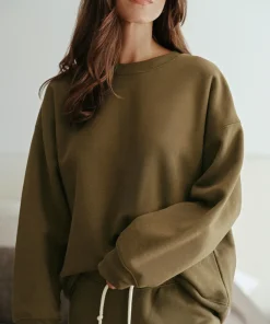 Jenni Kayne Marina Sweatshirt Army Best