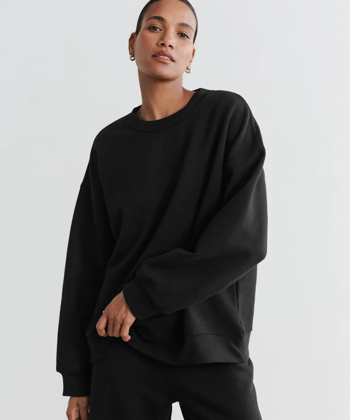 Jenni Kayne Marina Sweatshirt Black New