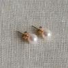 Jenni Kayne Medium Loren Pearl Studs Gold Sale