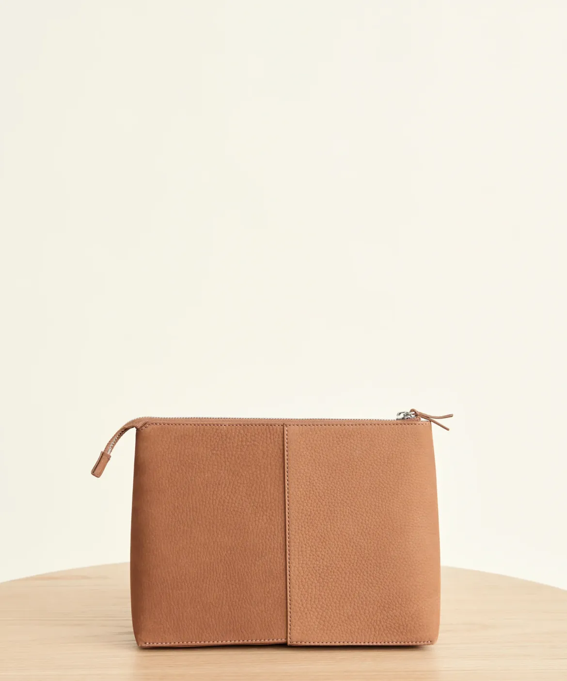Jenni Kayne Medium Zip Pouch Walnut New
