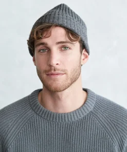 Jenni Kayne Men'S Cashmere Beanie Grey Discount