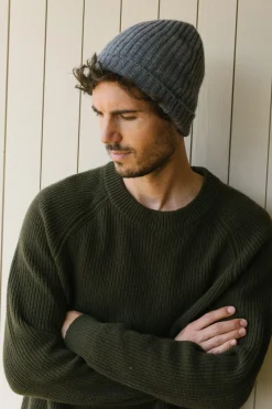 Jenni Kayne Men'S Cashmere Beanie Grey Discount