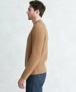 Jenni Kayne Men'S Fisherman Sweater Camel Fashion