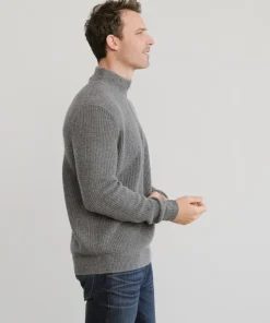 Jenni Kayne Men'S Wool Half Zip Thunder Fashion