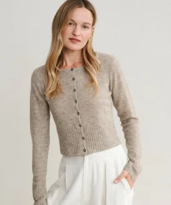 Jenni Kayne Merino Finley Cardigan Desert Hot