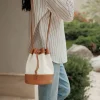 Jenni Kayne Mini Canvas Drawstring Bag Ivory Sale