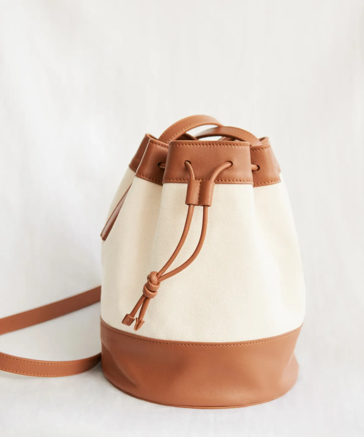 Jenni Kayne Mini Canvas Drawstring Bag Ivory Sale