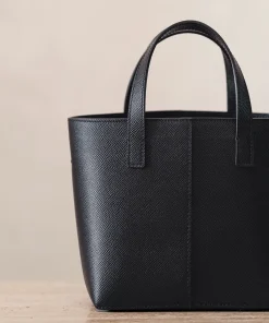 Jenni Kayne Mini Leather Tote Black Fashion
