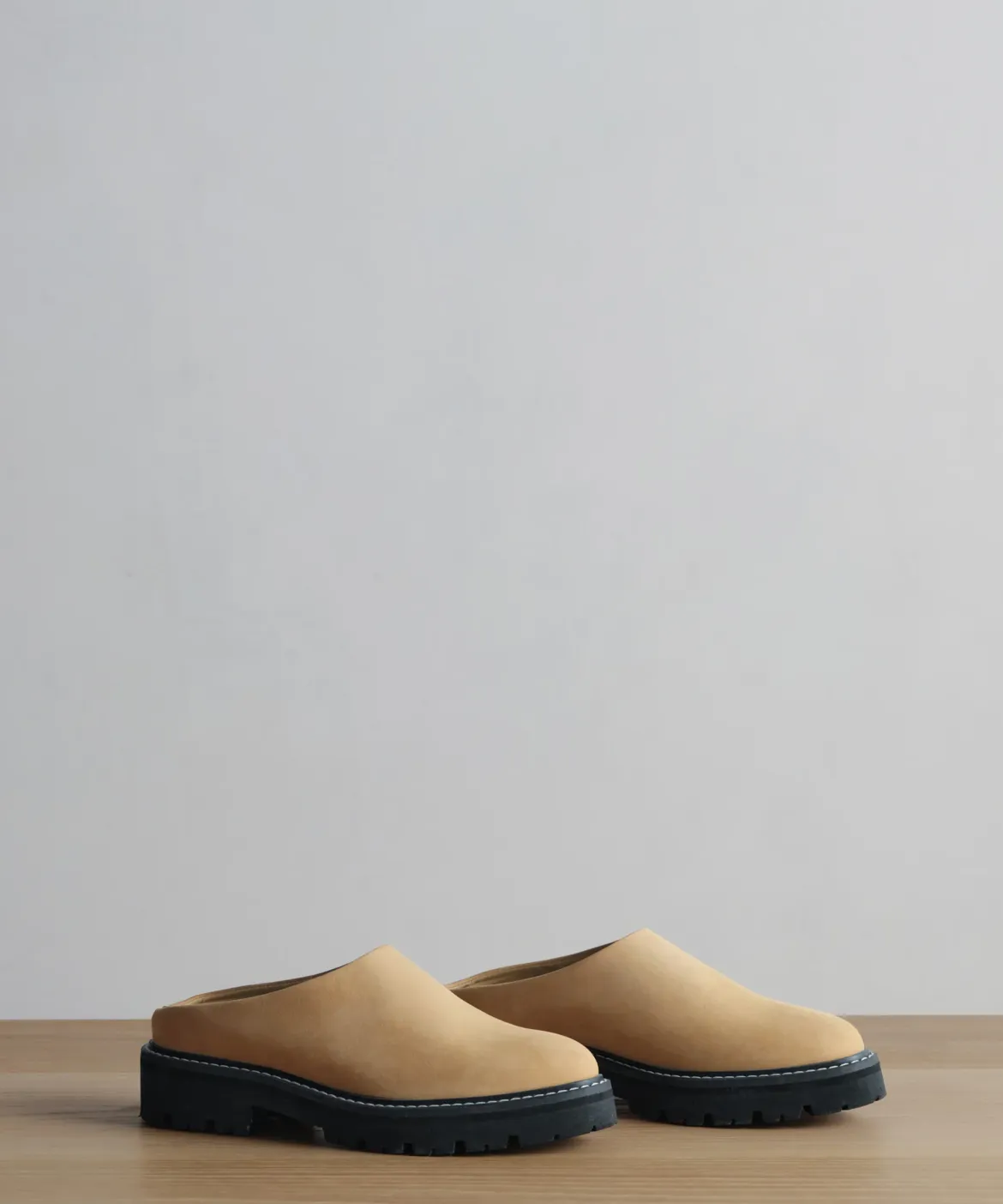 Jenni Kayne Oiled Leather Lug Sole Mule Dark Sand Best