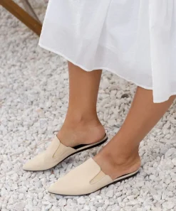 Jenni Kayne Oiled Leather Mule Natural Outlet