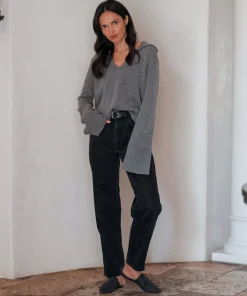 Jenni Kayne Oiled Leather Mule Black Outlet